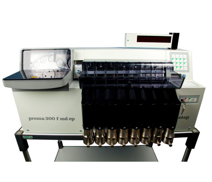 Prema 300 F SE Stop Counter, Sorter and Packaging Machine Front Close Prema 300 F SE Stop Counter, Sorter and Packaging Machine Front Close