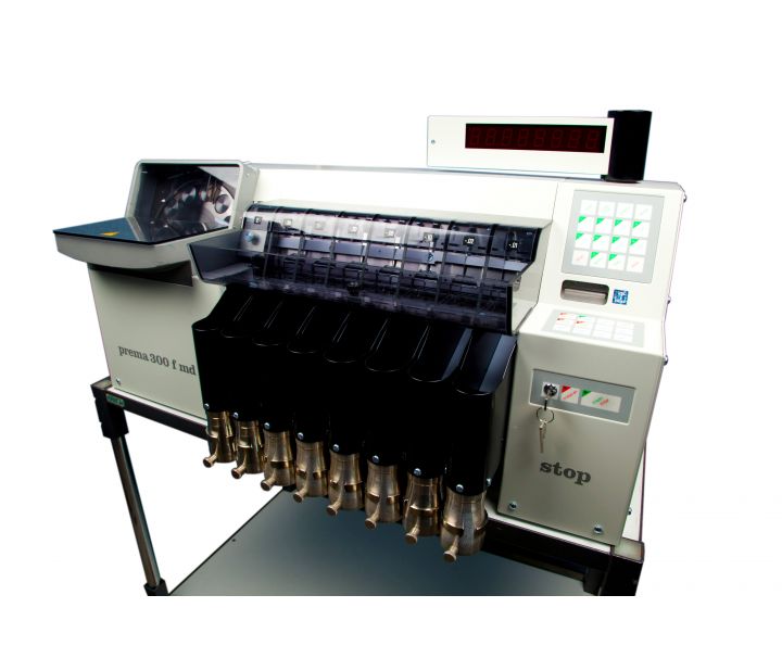 Prema 300 F SE Stop Counter, Sorter and Packaging Machine Perspective Prema 300 F SE Stop Counter, Sorter and Packaging Machine Perspective