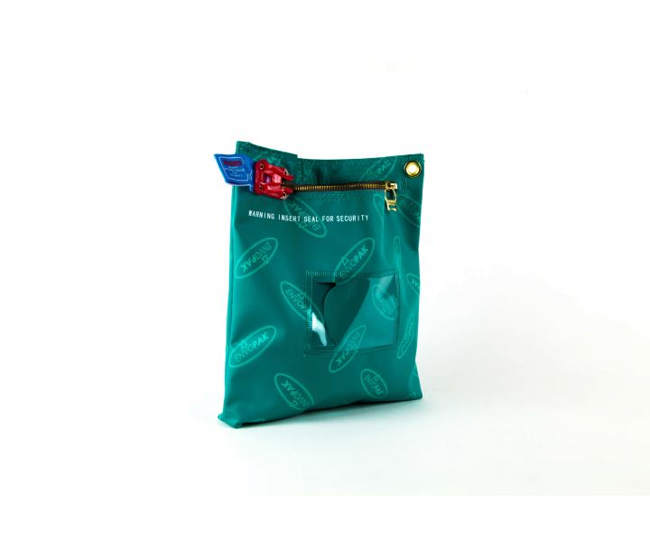 Banknote and Coin Security Cash Bag Perspective Banknote and Coin Security Cash Bag Perspective